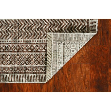 Palacedesigns 94 x 130 in. Polypropylene Rug, Mocha PA1861902